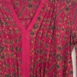 Lucky Brand 3/4” pattern shirt